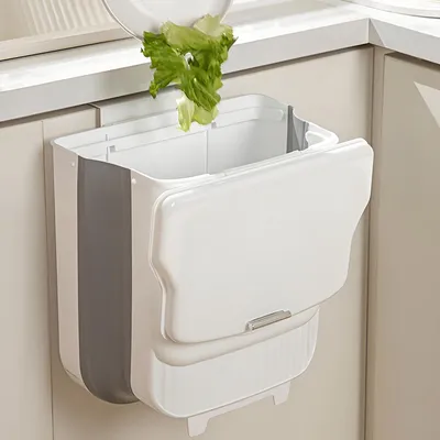 Immagine prodotto di Cestino pieghevole da appendere con coperchio, capacità 10 litri