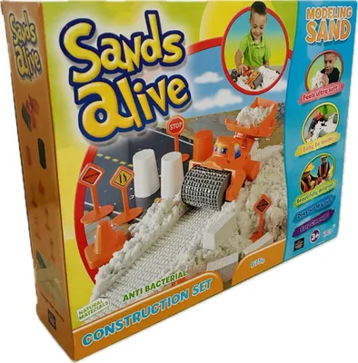 Produktbild von Sands Alive Construction Set Super Baustelle Sand Antibakteriell