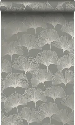 Immagine prodotto di Origin Wallcoverings carta da parati foglie di ginkgo grigio caldo 53 cm x 10.05 m