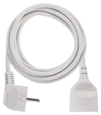 Prodlužovací kabel – spojka, 3m, bílý