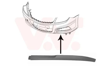 Produktbild von VAN WEZEL Spoilerlippe 3769501 Vorne Links für OPEL Vectra C Caravan (Z02)