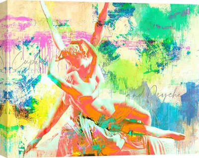 Produktbild von Leinwandbilder Pop Art - Eric Chestier - Amor und Psyche - 120 x 90 cm