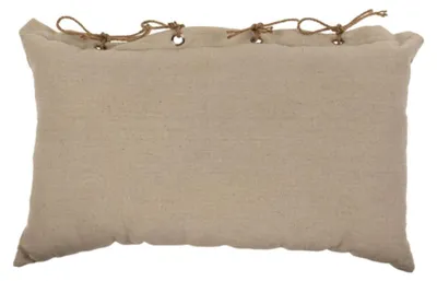 Produktbild von Sofakissen mit 4 Kordel-Schleifen Dekokissen in beige ca. 50 x 30 cm