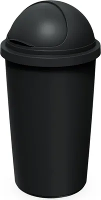 Produktbild von 3.03 Mülleimer Compacta Roller 60 Liter - Farbe: schwarz / schwarz (groß)