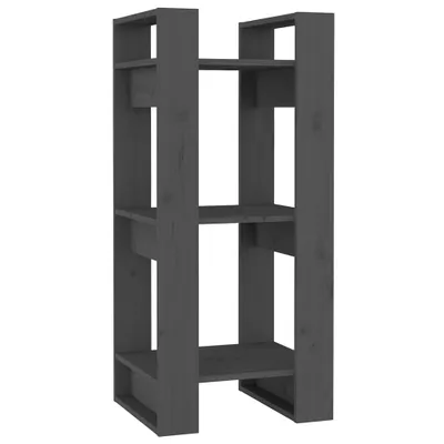 Produktbild von Möbel Bücherregal - Standregal - Wohnzimmerschrank -/Raumteiler Grau 41x35x91 cm Massivholz Kiefer - Lagerregal Bücherregale CLORIS2824559