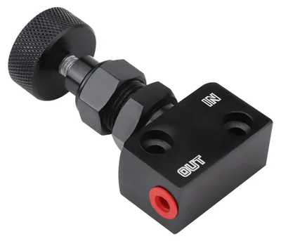 Image de Valve de répartition de freinage en aluminium à vis, dispositif de réglage de la répartition de freinage des ailerons pour voiture de course