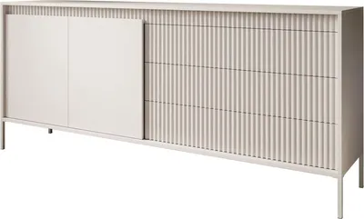 Produktbild von YASUMI 187 2D3S zweitürige Kommode mit Schubladen – Beige