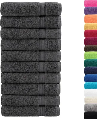 Produktbild von vidaXL Premium Handtücher SOLUND 50 Stk. Anthrazit 50x100 cm 600 g/m²