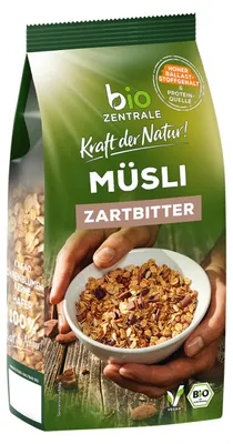 Immagine prodotto di Muesli biologico al cioccolato fondente croccante ed equilibrato 500g