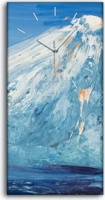 Produktbild von Dekor Leinwand Uhr Wandbilder 30x60 Malerei Abstrakte Berg Himmel Kunst - weiße Hände