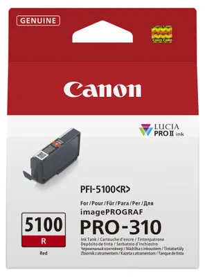 Imagen del producto de Canon 6958C001, Cartucho de tinta Canon PFI-5100, color rojo
