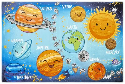 Obrázek produktu pro 160x230 cm Dětský kusový koberec Torino kids 230 SOLAR SYSTEM