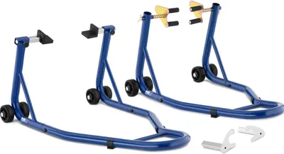 Produktbild von Expondo MSW Motorradständer - 2 Stück - für Vorder- und Hinterrad - Gabelaufnahme