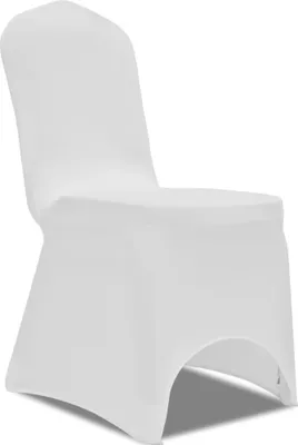 Produktbild von The Living Store Stretch-Stuhlhussen 100 Stk. Weiß