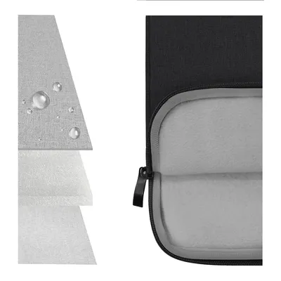 Immagine prodotto di SOONTEC borsa per laptop 15,6" custodia per notebook nera, custodia per laptop idrorepellente custodia protettiva per laptop, custodia per notebook PC per 15 15,6 pollici