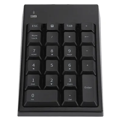 Zdjęcie produktu dla Przenośna, bezprzewodowa klawiatura numeryczna USB 2,4 GHz z 22 klawiszami do laptopów i notebooków