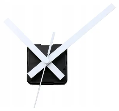 Produktbild von Geräuschloses Quarzwerk WHITE Zeiger 11,5 cm, Ersatzteile Uhrwerk, Geräuschlosser Mechanismus