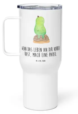 Produktbild von Mr. & Mrs. Panda thermosbecher Schildkröte Pause - Weiß - Geschenk, Entspannen, To-Go-Becher, Panzer, Trinkgefäß, Kaffee-to-go-Becher, Achtsamkeit, Thermobecher, Teetasse