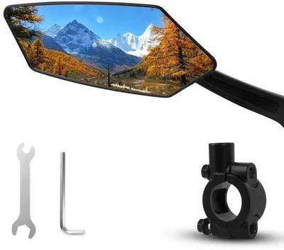 Obrázok produktu pre Veľké, otočné a sklopné cyklistické zrkadlo v HD kvalite