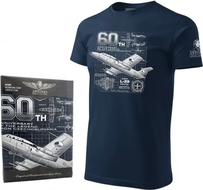 Obrázok produktu pre Tričko s motívom lietadla L-29 Delfín (veľkosť M)