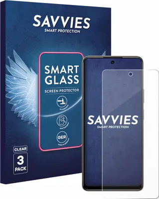 Produktbild von 3x Savvies Schutzglas Folie für Tecno Pova 7 9H Panzer Schutzfolie Glas Displayschutz klar transparent