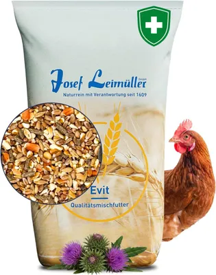 Zdjęcie produktu dla Leimüller Premium Pasza dla kur 25 kg z granulatem Immun Plus – pasza dla kur niosek wzmacniająca układ odpornościowy – skuteczna ochrona przed roztoczami i kokcydiami
