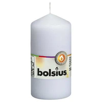 Produktbild von Bolsius Stumpenkerzen 10 Stk. 120 x 58 mm Weiß