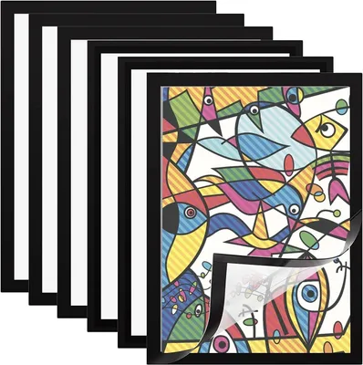 Immagine prodotto di Solidchoice - Set di 6 cornici magnetiche per foto formato A4
