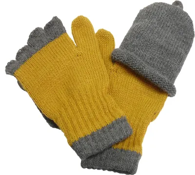 Produktbild von Halbfinger Handschuh mit Klappe in bunten Farben