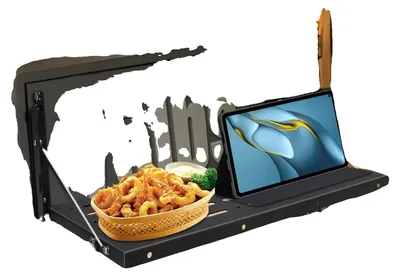 Image de Table rabattable, design peu encombrant, capacité de charge de 34 kg, noir
