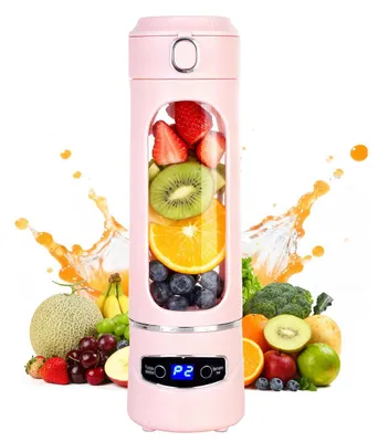 Produktbild von Tragbarer Smoothie-Mixer – 600 ml/20 oz, Hochleistungs-Wireless Mixer für Shakes, Smoothies & Saft, USB Aufladung, kompakt & kabellos