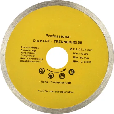 Obrázok produktu pre Diamantový kotúč 115x22,2 mm slinok, mramor, dlaždice, žula, betón