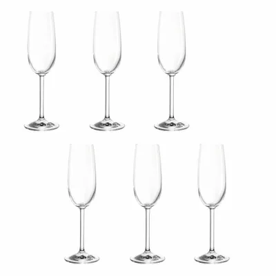 Produktbild von montana: :pure Sektglas, 6er Set, Champagnerglas, Sektflöte, Sektkelch, Proseccoglas, Sekt Glas, 140 ml, 042384