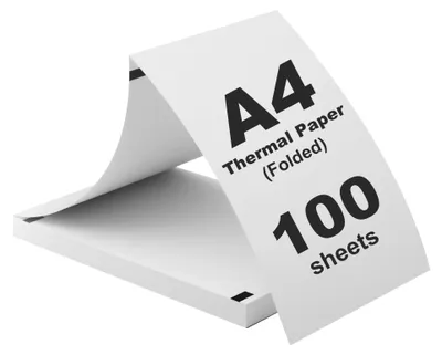 Obrázok produktu pre (100 rolí) termopapier, formát A4, bez obsahu BPA, rýchlo schnúci, určený pre termálne tlačiarne