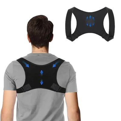 Image de Orthèse de correction posturale, réglable, respirante, taille L-XL, pour hommes et femmes