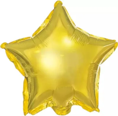 Image de Ballons de baudruche étoile 25 cm or 25 pièces