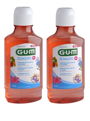 Produktbild von 2x Gum Junior Mundspülung 6+ Erdbeergeschmack