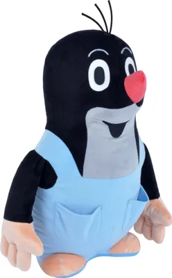 Obrázek produktu pro Plyšák Maxi Krtek v kalhotách 50 cm, černý / modrý, 43917C