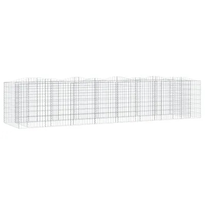 Obrázek produktu pro vidaXL Gabionové zvýšené lůžko s vysokým obloukem 400x100x100 cm Pozinkované železo