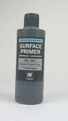 Produktbild von Vallejo 74.603, Basislackgrundierung, Metall, Kunststoff, Polyvinylchlorid (PVC), Fertig gemischt, Messing, Metall, Kunststoff, Holz, Schwarz, Grau, Matte Oberfläche