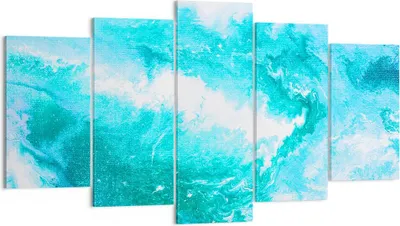 Produktbild von Bild auf Leinwand - Leinwandbild - Abstraktion modern - 160x85cm - Wand Bild - Wanddeko - Leinwanddruck - Bilder - Kunstdruck - Wanddekoration - Leinwand bilder - Wandkunst - EA160x85-3801