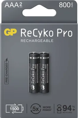 Obrázek produktu pro GP Nabíjecí baterie ReCyko Pro Professional AAA (HR03), 2 ks, B2218