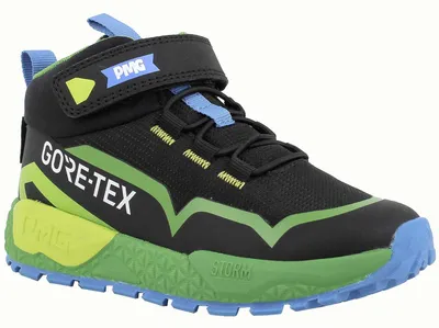 Produktbild von Primigi Gore-Tex Storm Mid GTX Kinder Wasserdichte Sneaker Nero/Verde, 2419333 - Gr. 35