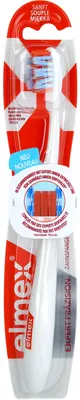 Obrázek produktu pro elmex 61043600, Zubní kartáček, Dospělý, Modrá, Červená, Bílá, Měkké, 1 kusů, Blistr