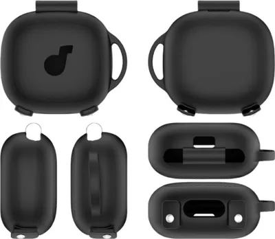 Image de INF Étui de protection en silicone pour Soundcore Sport X20 - Antichoc Le noir