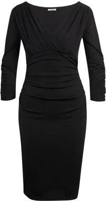 Produktbild von Schwarz Damen pouzdrové Kleid Orsay