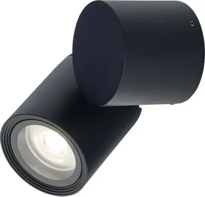 Obrázek produktu pro Venkovní reflektor hliníkové sklo GU10 IP54 nastavitelný černý Moderní venkovní reflektor