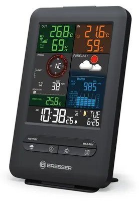 Produktbild von Bresser Beaufort Basisstation für 5 in 1 Funk Wetterstation mit Farbdisplay