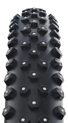 Zdjęcie produktu dla 2 sztuki opon rowerowych Schwalbe Ice Spiker Pro 54-559, oplotowe, z technologią RaceGuard, rozmiar 26x2.10