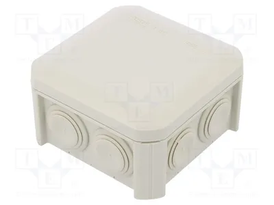 Produktbild von 1x Gehäuse: Verbindungsdose Z: 52mm Y: 90mm X: 90mm   T 40 Elektro-Installationsge